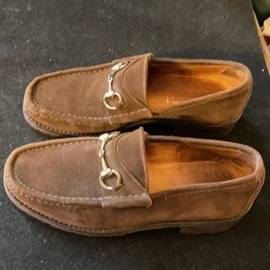 Gucci authentic Suede Horsebit Suede Lug Loafers